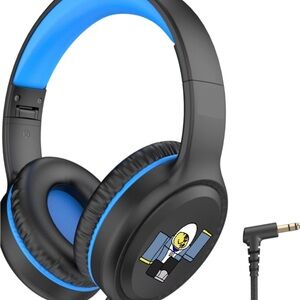 Roblox Headphones Blue/Dark Grey Portable Laptop Computer Tablet Phone